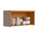 Ver imagem 3 de Aéreo Simples 80cm Arya 100% Mdf Jequitibá/gris Fosco - Sallar Home