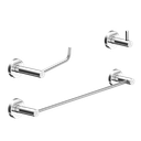 Ver imagem 1 de Kit Acessório para Banheiro Alto Brilho 3 Peças Grego Metal 2030at