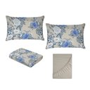 Ver imagem 6 de Jogo de Cama Queen Size 130 Fios Fiori - Cecília (7428-3)