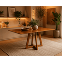 Ver imagem 3 de Mesa de Jantar Luna 140x90 Tampo Laminado Cinamomo:cinamomo