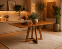 Ver imagem 3 de Mesa de Jantar Luna 140x90 Tampo Laminado Cinamomo:cinamomo