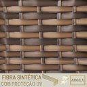 Ver imagem 6 de 3 Espreguiçadeira Catar e 3 Mesa Garden Alumínio e Fibra Argila