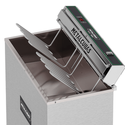 Fritadeira Elétrica Pedestal Zona Fria de Óleo Foe-18 8000 Watts Metalcubas 220v - 2