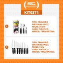 Ver imagem 2 de KIT - 2 Faqueiros Inox 30 Peças Ipanema Preto + 1 Conjunto Facas 9pç - Tramontina
