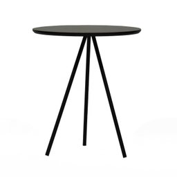 Mesa Lateral Redonda Trilegal Ø420x420x530 Preto - 3