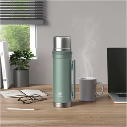 Garrafa Térmica Inox 24h Quente 12h Gelado Electrolux 1 Litro Verde - 9