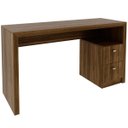 Ver imagem 6 de Mesa para Escritório Escrivaninha 2 Gavetas Nogal