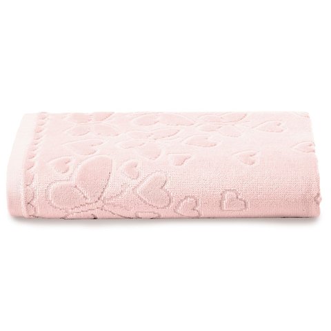 Toalha de Rosto Döhler Romance Rosa Claro