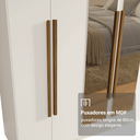 Ver imagem 7 de Guarda-roupa Casal 6 Portas Batentes com Espelho Venus Madesa