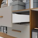 Ver imagem 4 de Guarda-Roupa Casal com 6 Portas e 2 Gavetas 150cm Multimóveis Crsal-GRP129 - Cinamomo/Off White