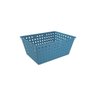 Cesta Maxi Organizadora 13,5 L Retangular Plástico Azul Atlantic Linha Flora Ocean Coza Azul - 1