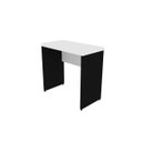 Ver imagem 2 de Escrivaninha Mesa Escritório 100% MDF 100CMX42CM 100cm Preto e Branca