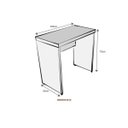 Ver imagem 3 de Escrivaninha Mesa Escritório 100cmx42cm 40mm