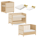 Ver imagem 1 de Berço 3 em 1 com Colchões Evolutivo | Palinha Natural Marca Quater Linha Indy Cor Carvalho Malva