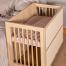 Berço 3 em 1 Evolutivo com Palinha Natural Marca Quater Linha Indy Cor Carvalho Malva - 10