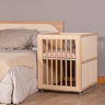 Berço 3 em 1 Evolutivo com Palinha Natural Marca Quater Linha Indy Cor Carvalho Malva - 13
