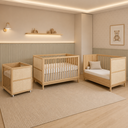 Ver imagem 6 de Berço 3 em 1 com Colchão Evolutivo | Palinha Natural Marca Quater Linha Indy Cor Carvalho Malva