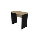 Ver imagem 2 de Escrivaninha Mesa Escritório 100% MDF 100CMX42CM 100cm Preto e Carvalho Mel Bege