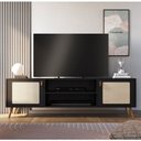 Ver imagem 2 de Rack Viena 180cm - Preto Mettamobili