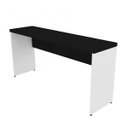 Ver imagem 2 de Escrivaninha Mesa Escritório 100% MDF 120CMX42CM 120cm Branca e Preto