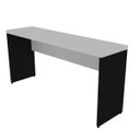 Ver imagem 2 de Escrivaninha Mesa Escritório 100% MDF 120CMX42CM 120cm Preto e Cinza Cristal