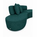 Ver imagem 3 de Sofá Virgínia 3m Estofado Suede Moderno Confortável Luxo