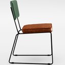 Ver imagem 7 de Kit 02 Cadeiras Decorativas Sala Jantar Allana L02 Facto Verde Musgo Couríssimo Camel - Lyam Decor