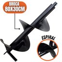 Ver imagem 1 de Broca para Perfurador de Solo 80x30cm Encaixe de 20mm Para Vulcan, Vonder, Tssaper, Lynus e Outros