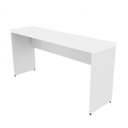 Ver imagem 2 de Escrivaninha Mesa Escritório 100% MDF 160CMX42CM com Caixa de Tomada 160cm Branca