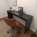 Ver imagem 1 de Escrivaninha Mesa Escritório 100% MDF 160CMX42CM com Caixa de Tomada 160cm Preto