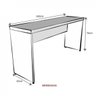 Escrivaninha Mesa Escritório 160cmx42cm 40mm com Caixa de Tomada - 3