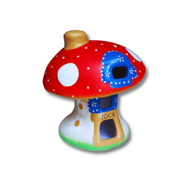 Cogumelinho Toca G P/jardim Decorado em Cerâmica - 2
