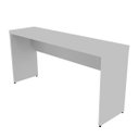 Ver imagem 2 de Escrivaninha Mesa Escritório 100% MDF 160CMX42CM com Caixa de Tomada 160cm Cinza Cristal