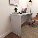 Ver imagem 5 de Escrivaninha Mesa Escritório 100% MDF 160CMX42CM com Caixa de Tomada 160cm Cinza Cristal