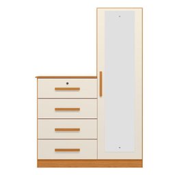 Cômoda Belize Plus 4 Gavetas Cinamomo/off White - Abz - 3