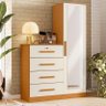 Cômoda Belize Plus 4 Gavetas Cinamomo/off White - Abz - 2