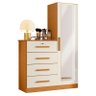 Cômoda Belize Plus 4 Gavetas Cinamomo/off White - Abz - 1