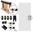 Ver imagem 3 de Kit Porta Madeira 0,70x2,10m Primer + Trilho Correr 1,40m Preto + Brinde