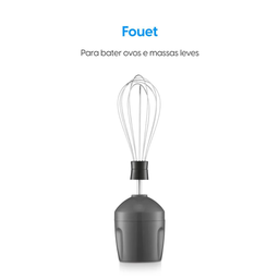 Mixer Power Inox Lunar Elgin 3 em 1 Mistura, Tritura e Bate 600w 127v - 4