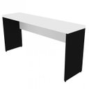Ver imagem 2 de Escrivaninha Mesa Escritório 100% MDF 160CMX42CM com Caixa de Tomada 160cm Preto e Branca