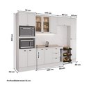 Ver imagem 4 de Cozinha Completa com Balcão Milla Loft 12 Portas 3 Gavetas MDF Branco Móveis Carraro
