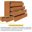 Ver mais imagens de Cômoda CR35475 4 Gavetas MDF Cinamomo Multimóveis
