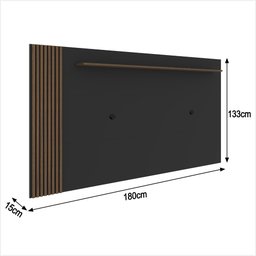 Rack com Painel Ripado Suspenso para Tv até 70 Polegadas 2 Portas Grécia 180cm - 3