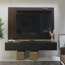 Ver imagem 5 de Rack com Painel Ripado Suspenso para Tv até 70 Polegadas 2 Portas Grécia 180cm