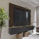 Ver imagem 1 de Rack com Painel Ripado Suspenso para Tv até 70 Polegadas 2 Portas Grécia 180cm