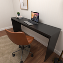 Ver imagem 4 de Escrivaninha Mesa Escritório 100% MDF 180CMX42CM 180cm Preto