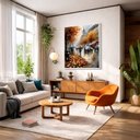 Ver imagem 4 de Quadro Canvas Outono Londres 70x50cm Mold Branca