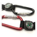 Ver imagem 2 de Kit 12 Chaveiro Mosquetão 3018 com Bússola Metal Trava