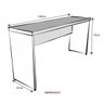Escrivaninha Mesa Escritório 180cmx42cm 40mm - 3