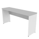 Ver imagem 2 de Escrivaninha Mesa Escritório 100% MDF 180CMX42CM 180cm Branca e Cinza Cristal